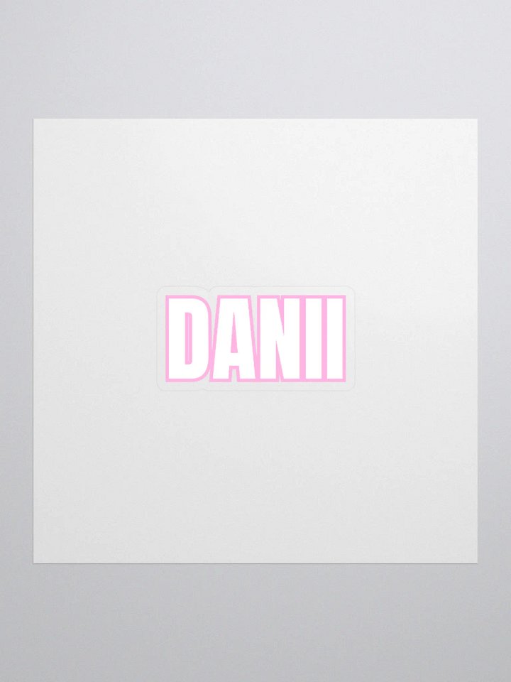 DANII WHITE PINK STICKER product image (1)