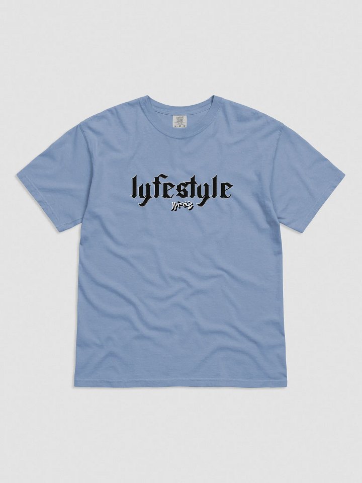 LYFË3 STITCHED HEAVYWEIGHT LYFESTYLE TEE LIGHT BLUE product image (1)
