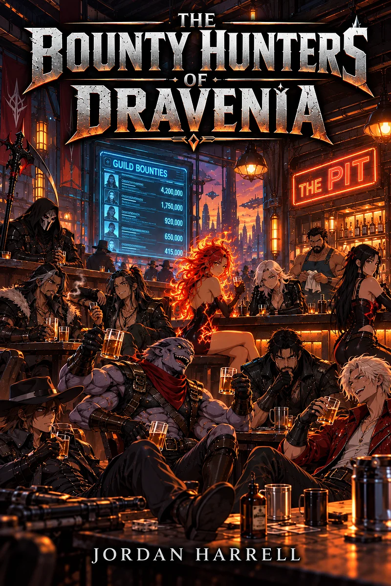 The Bounty Hunters of Dravenia, book cover