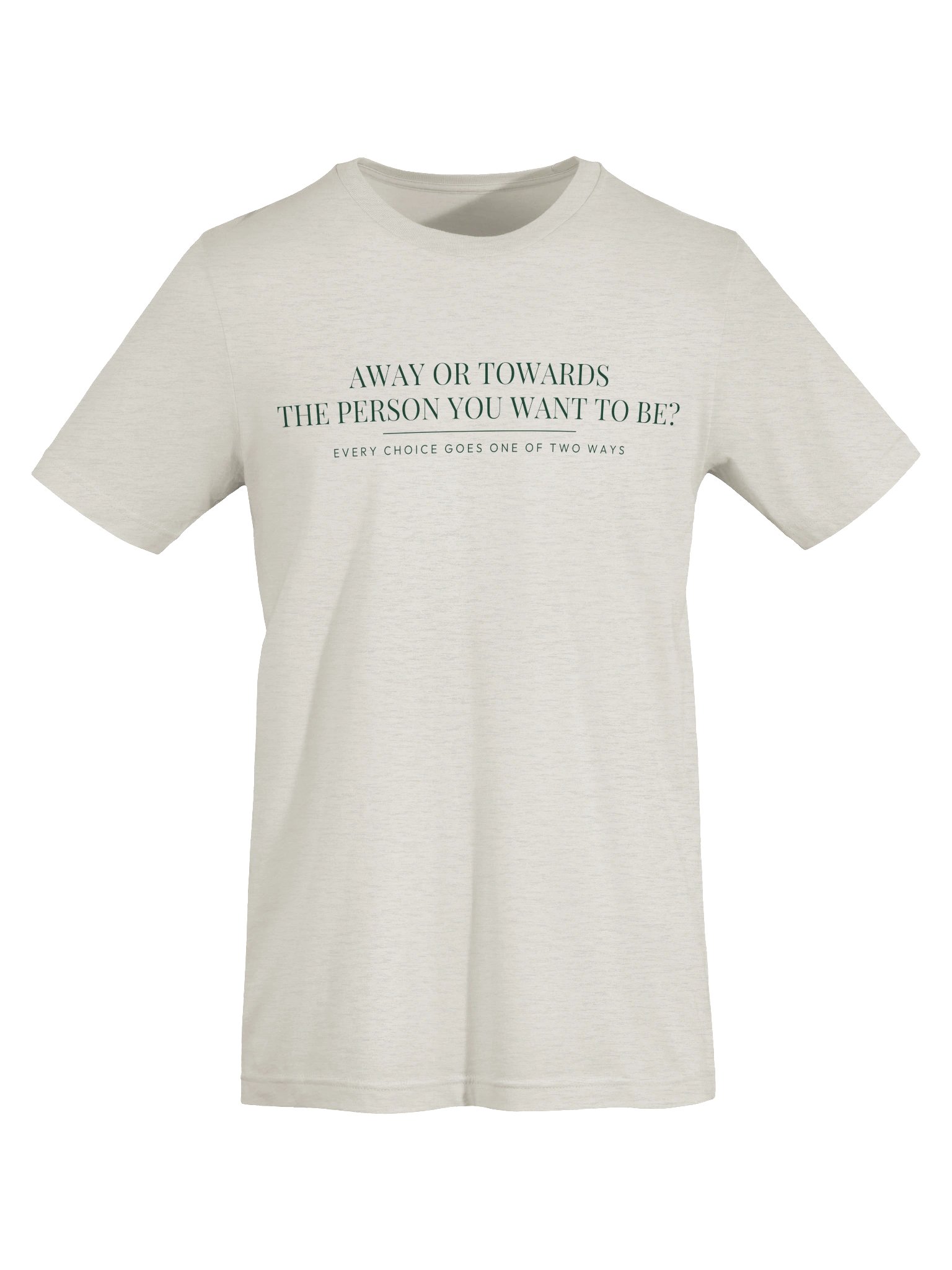 Mindset Evolution — The Choice Point Tee (Heather Dust) product image (5)