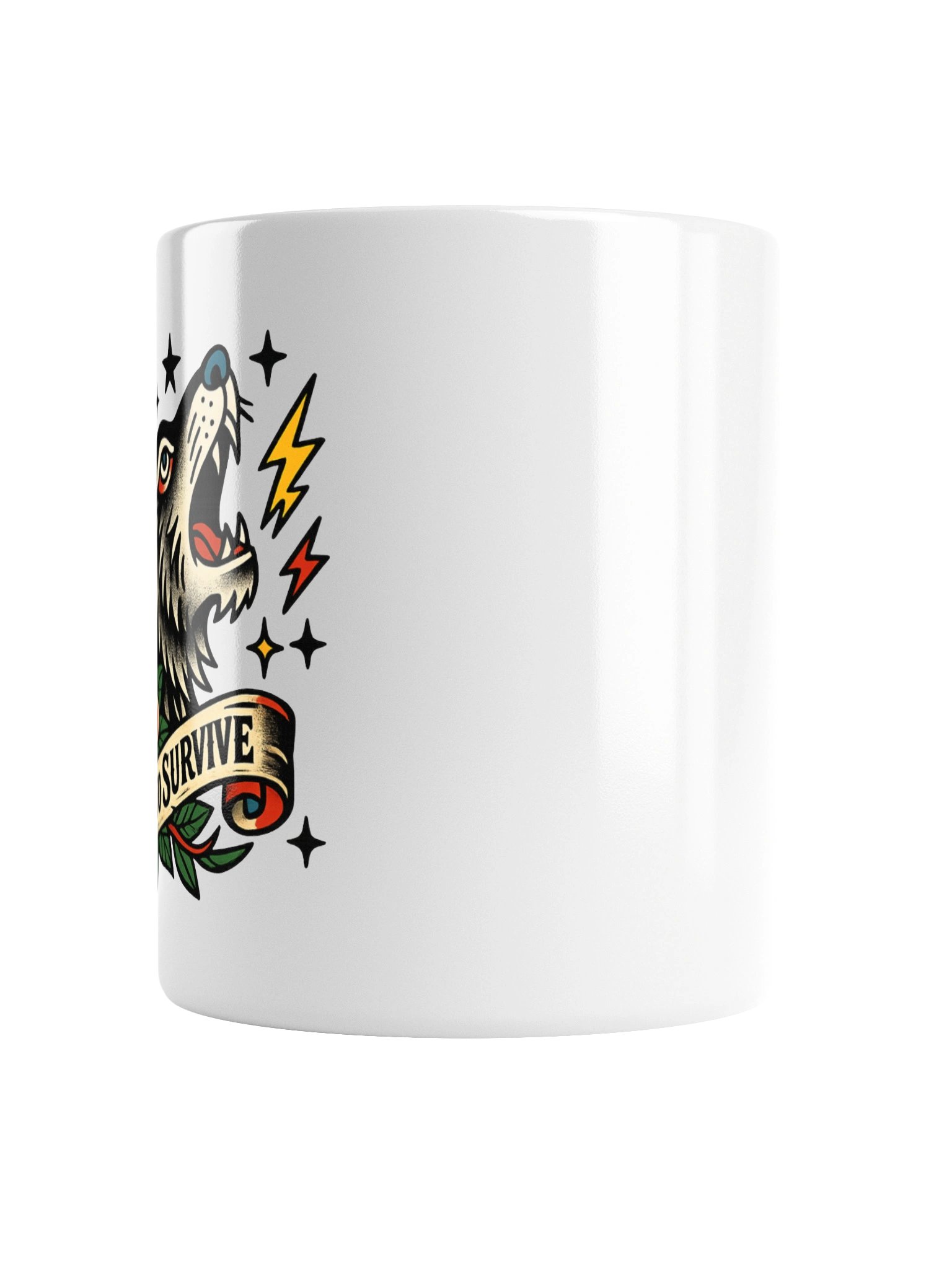 Born to Survive Wolf Mug product image (5)