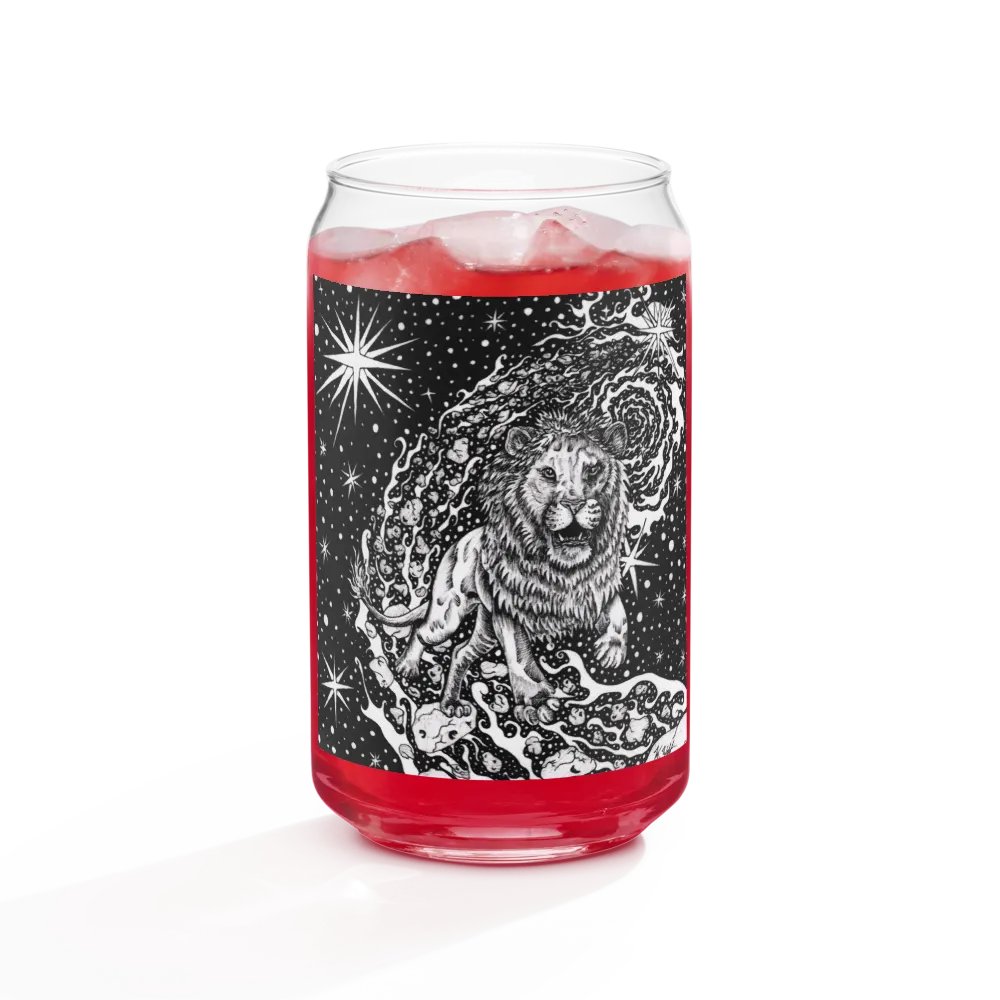 Leo Zodiac Can-Shaped Glass product image (9)