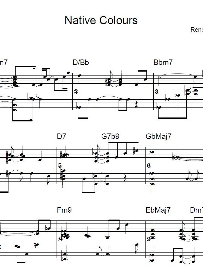 Native Colours - ModJazz - Piano sheet music product image (1)