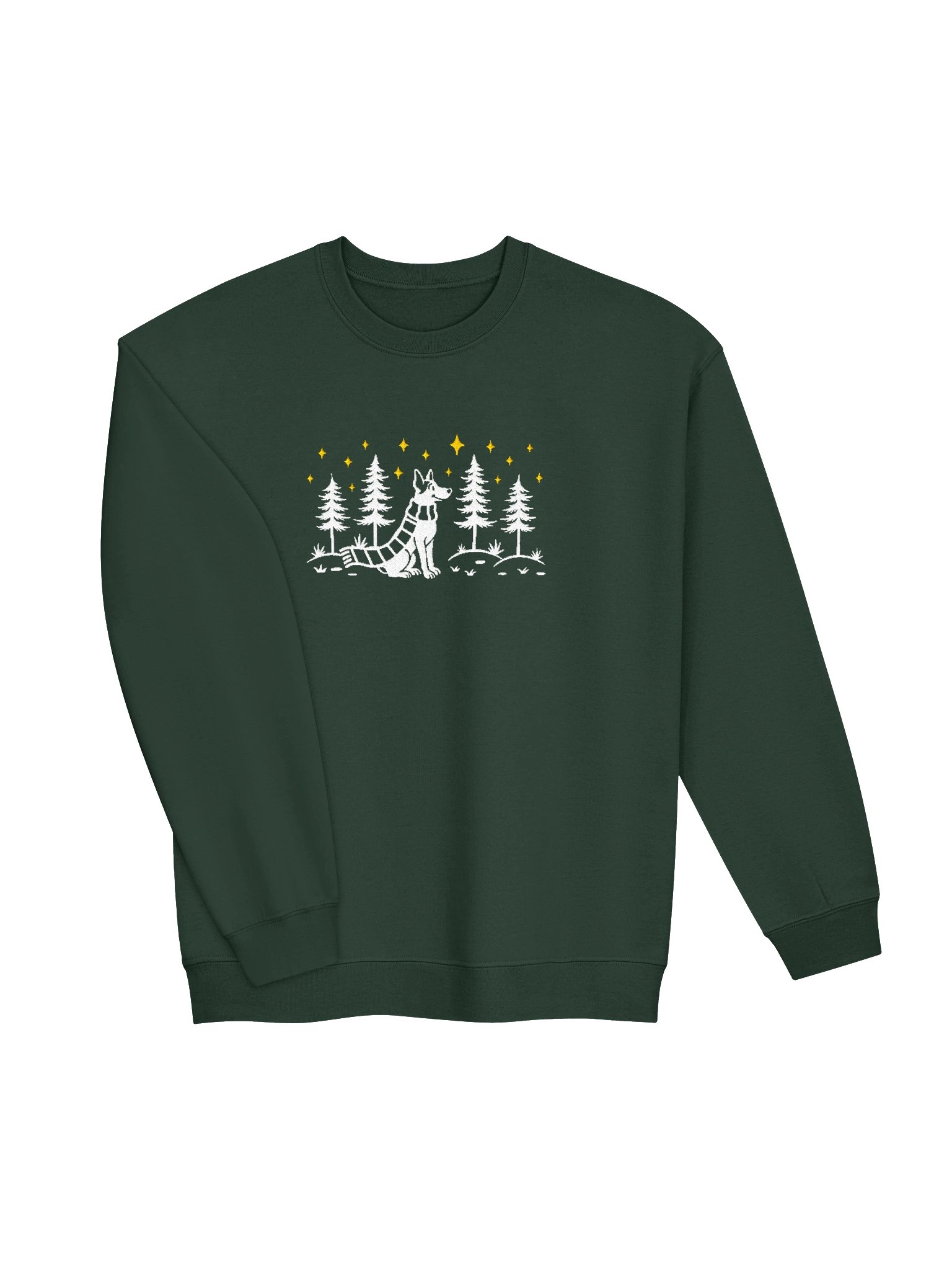 American Hairless Terrier Winter/Christmas Line Art Design Embroidered Sweatshirt product image (19)