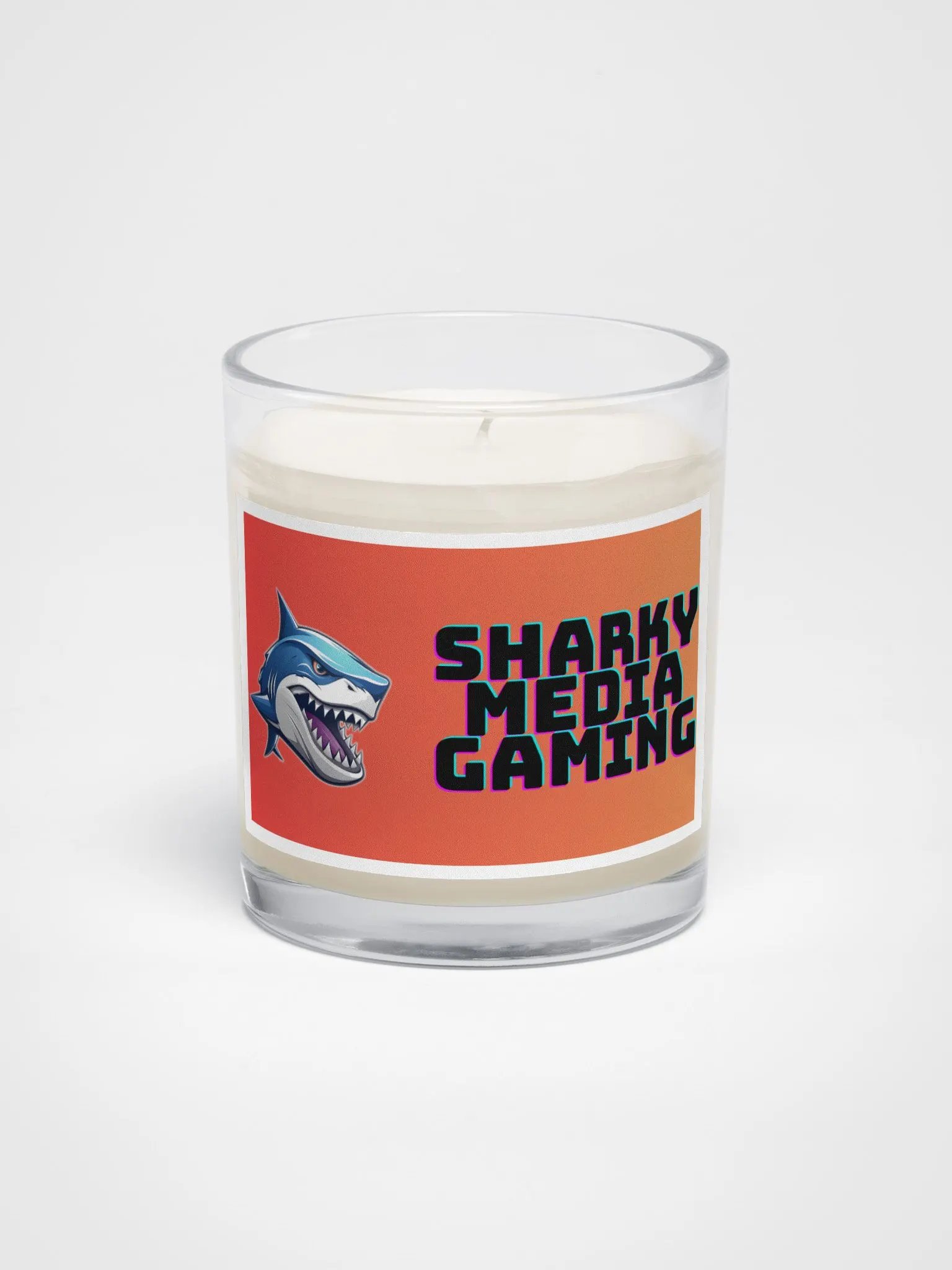 Sharky Media Gaming Candle (Red/Orange) product image (1)