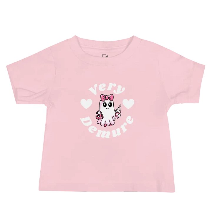 Very Demure Cute Ghost Design Baby Jersey T-Shirt product image (1)