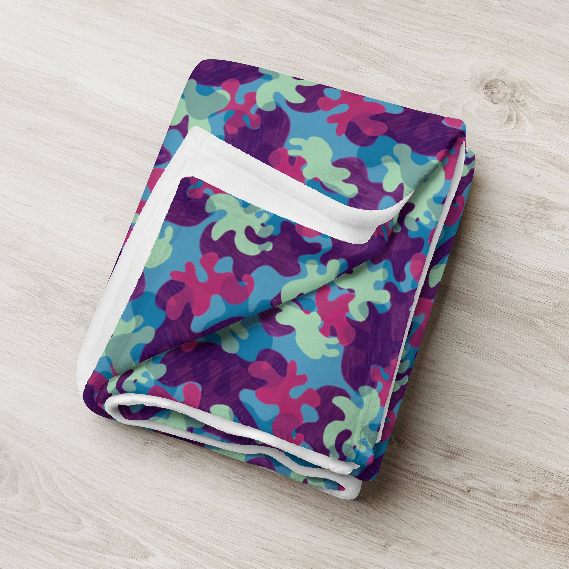 Mermaid Blobs Throw Blanket product image (8)