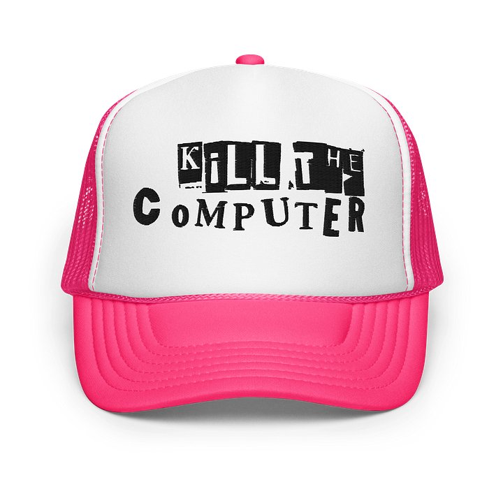 Trucker Hat Black Font product image (19)