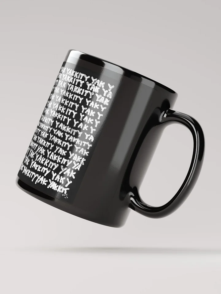 Yakkity Yak black glossy mug product image (2)