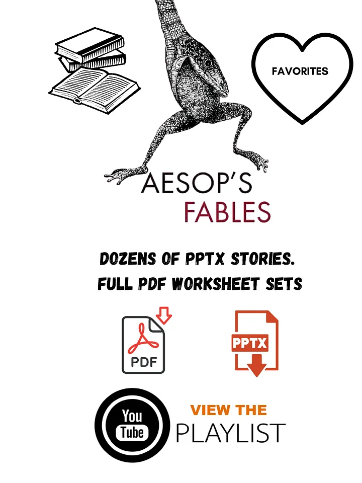 Aesop Fables. PPTx. Video. Printables. product image (1)