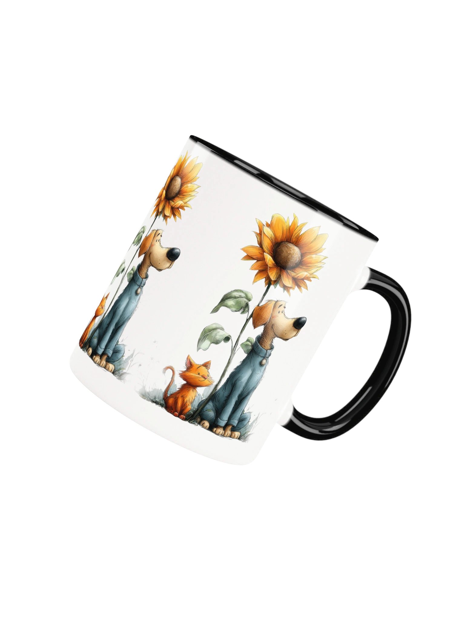 Sunflower Dog and Cat Coffee Mug product image (26)