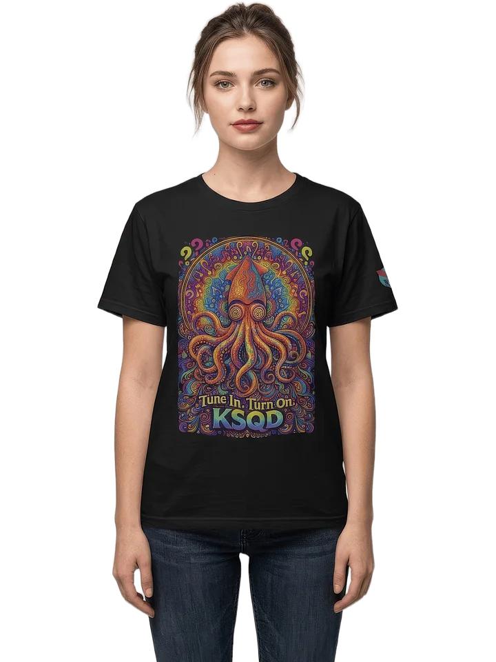 KSQD “Tune In. Turn On.” Psychedelic Squid Tee (Relax Fit) product image (1)