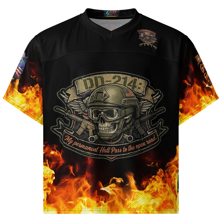 MötoGraffitti DD214 Football Jersey product image (1)