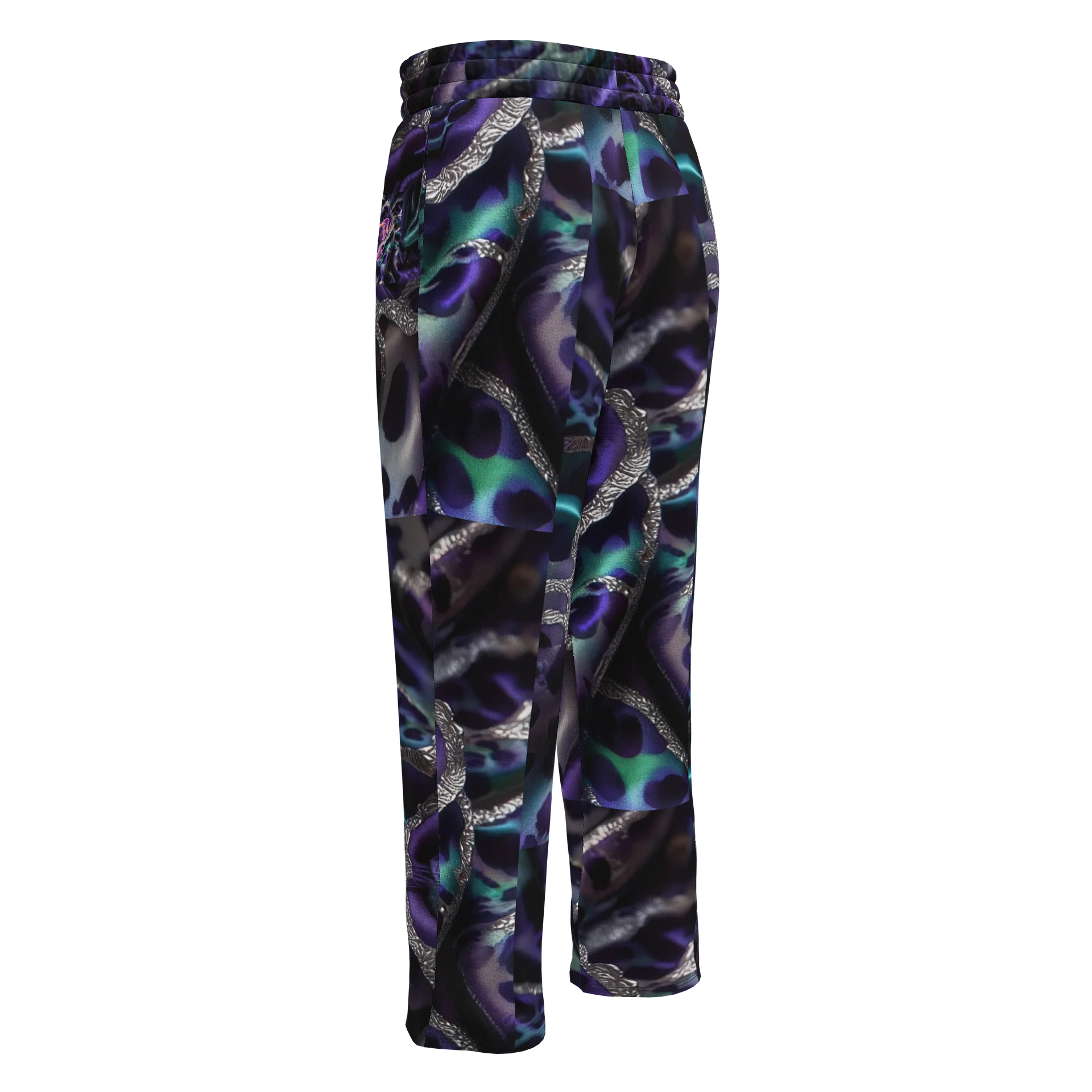 Teal Leopard Rose Unisex Joggers product image (2)