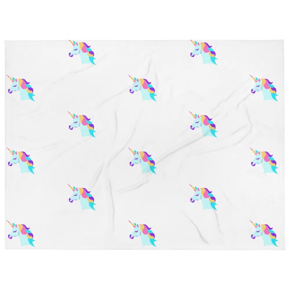 Pixelated Unicorn Dream Throw Blanket product image (1)