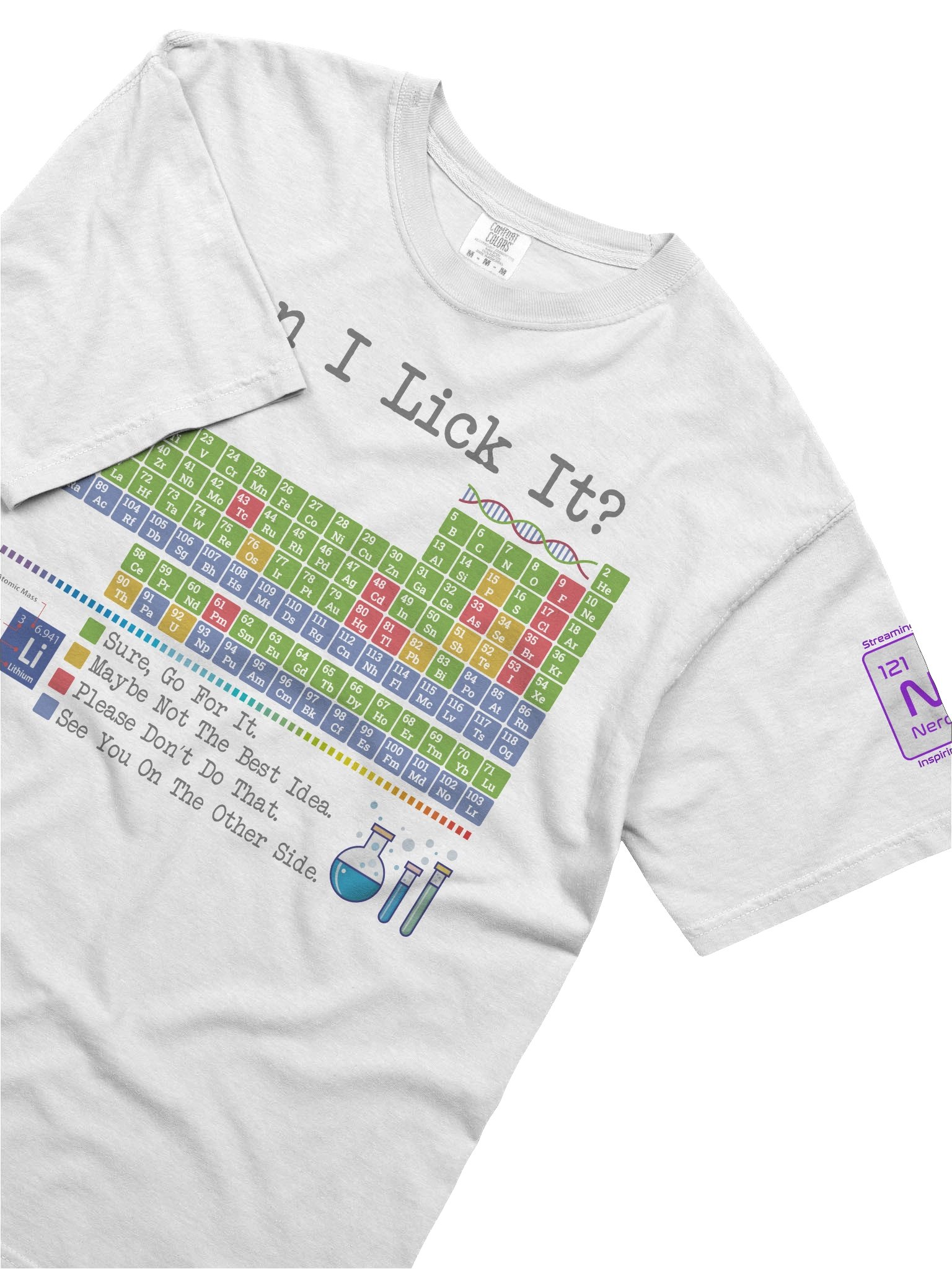 Can I Lick It Men's Tee - Gray Text product image (5)