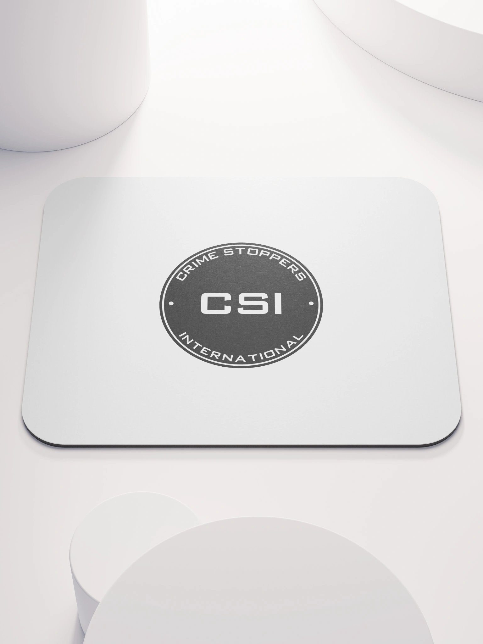 CSI Classic Mouse Mat - White product image (1)
