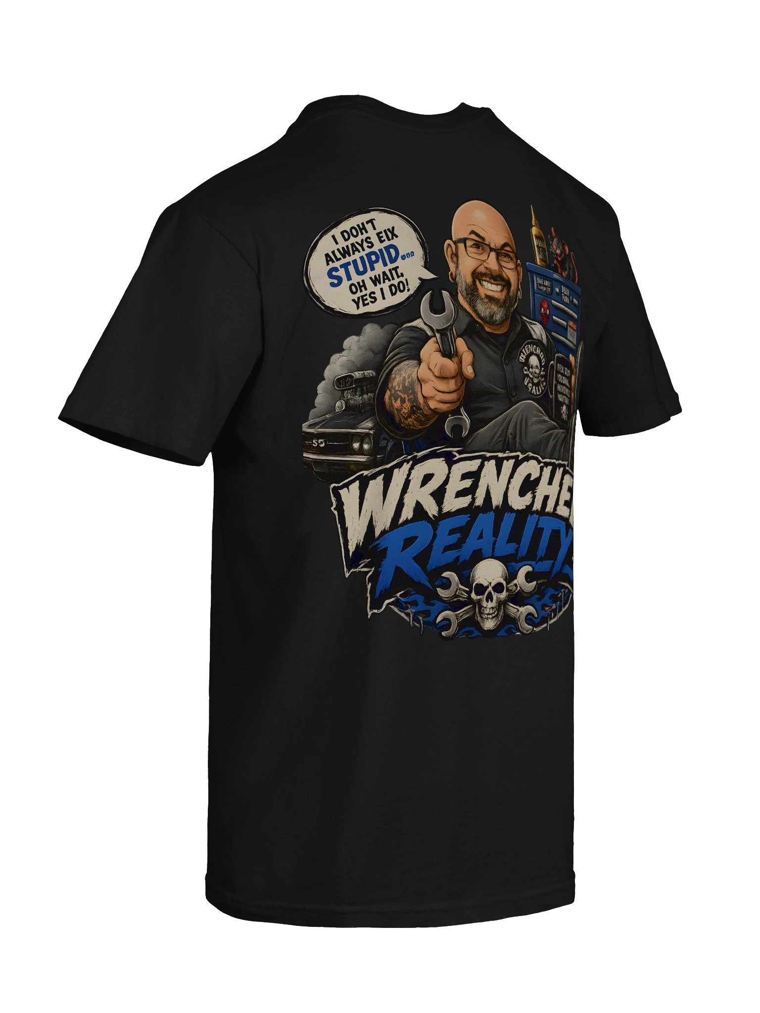 WRENCHED REALITY Flame & Wrench Heavyweight Tee product image (44)