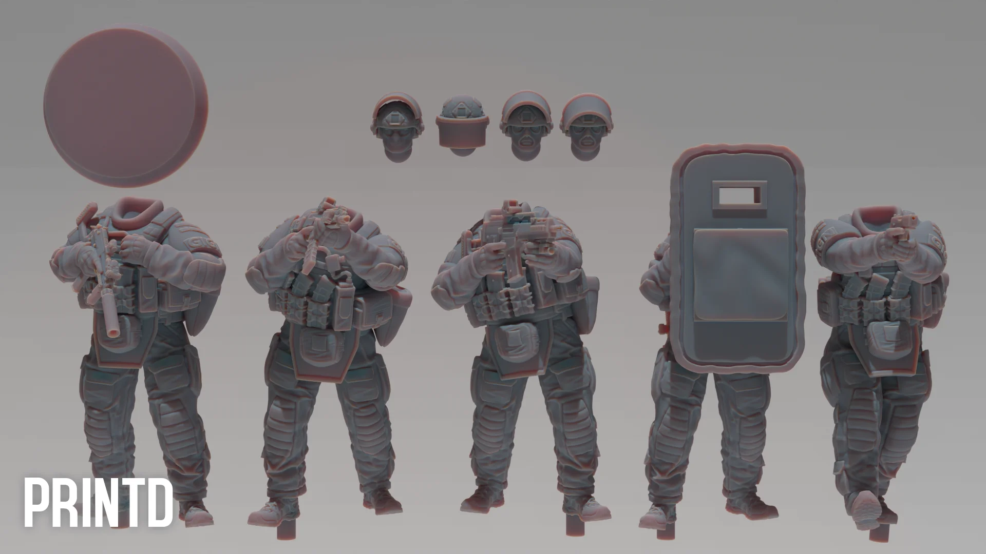 GIGN French Operators - Modern Warfare Wargame Resin Models Zona Alpha product image (2)