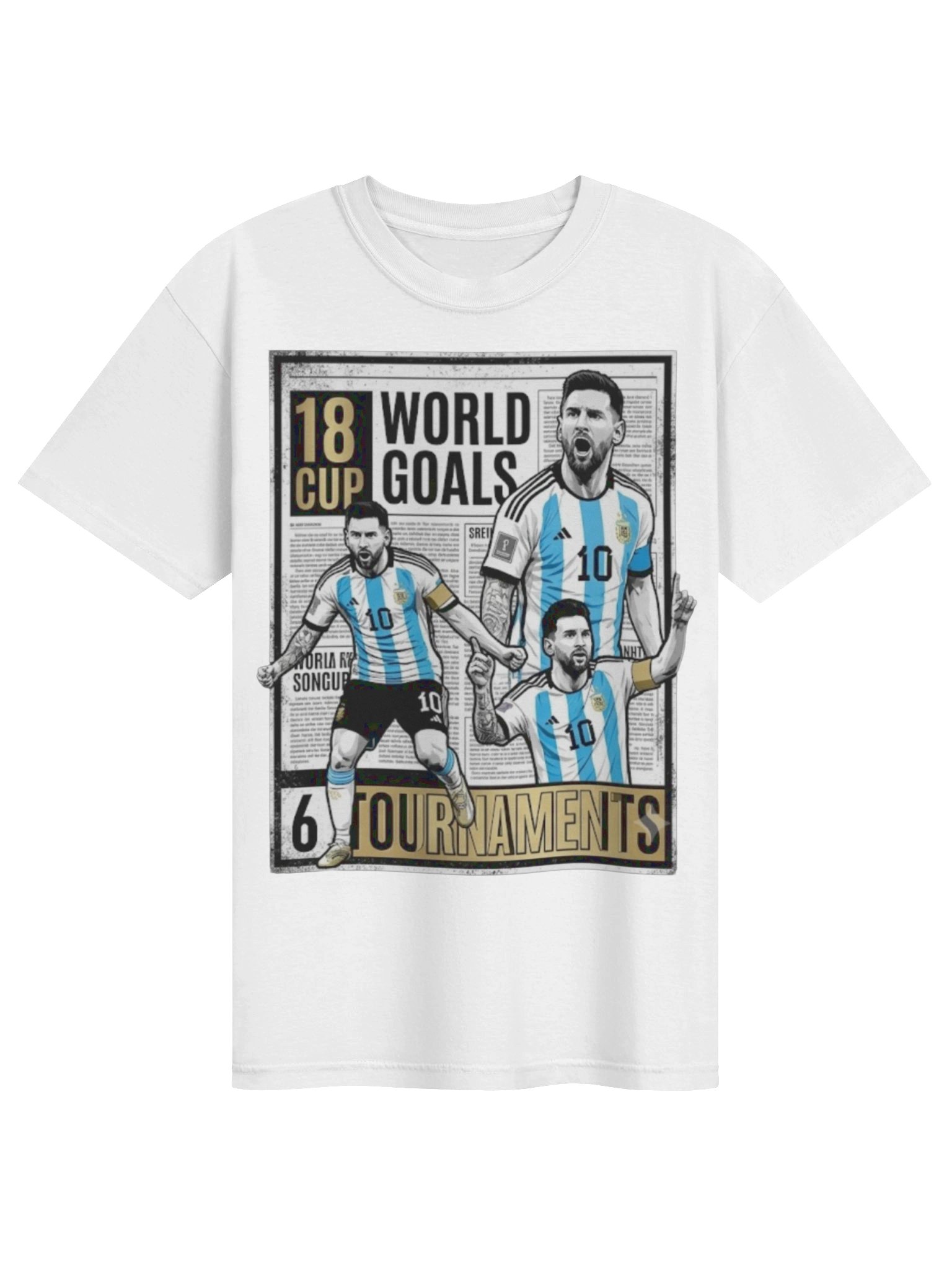 Messi 18 Goals T-Shirt - All Time World Cup Top Scorer Graphic Tee product image (4)