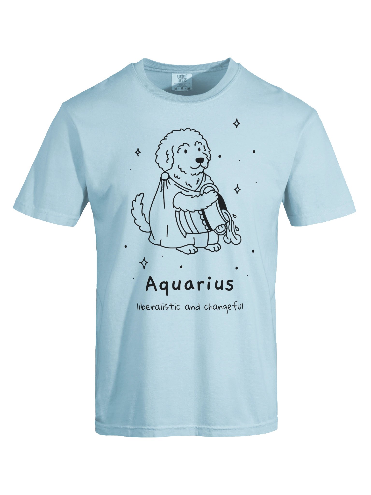 Aquarius Doodle Dog Comfort Colors Garment-Dyed Heavyweight T-Shirt product image (37)