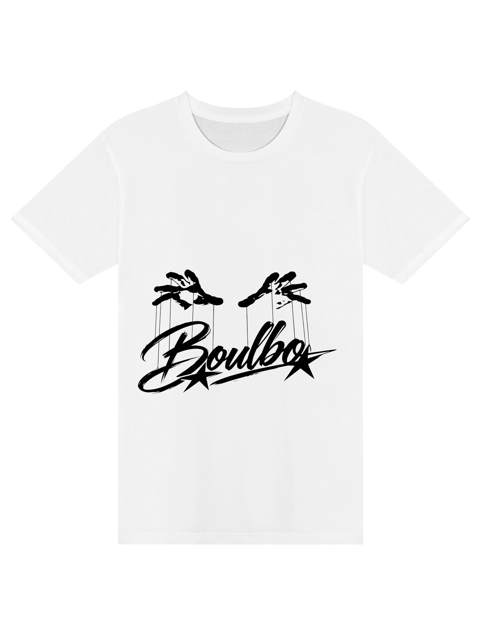 Boulbo Black Brush Script Tee product image (1)