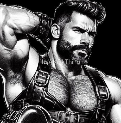 Gay San Francisco Pride "His Majesty" Leather Bar Pride Graphic Design product image (1)