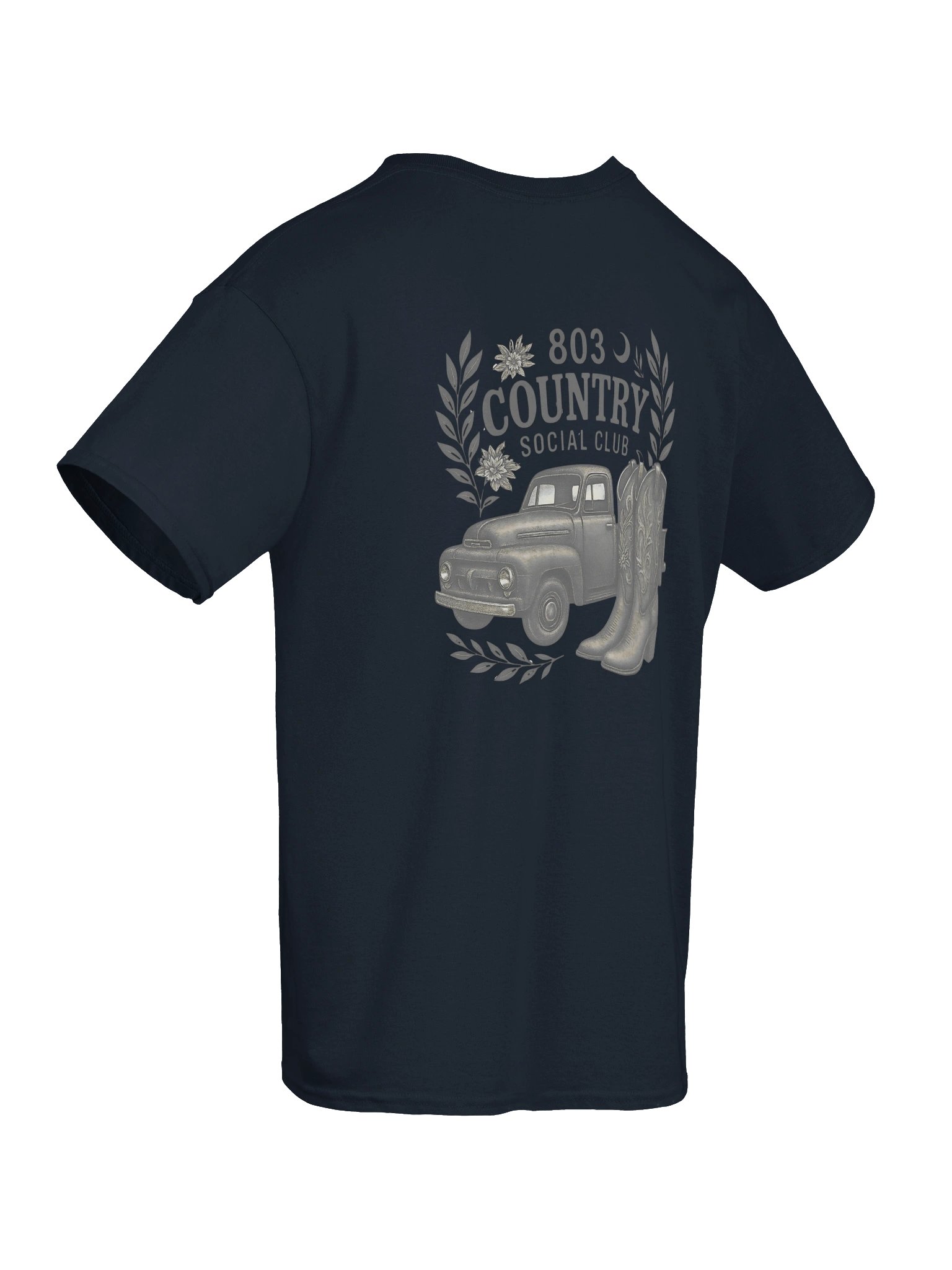 803 Country Social Club Vintage Truck Tee Gray Detail product image (8)