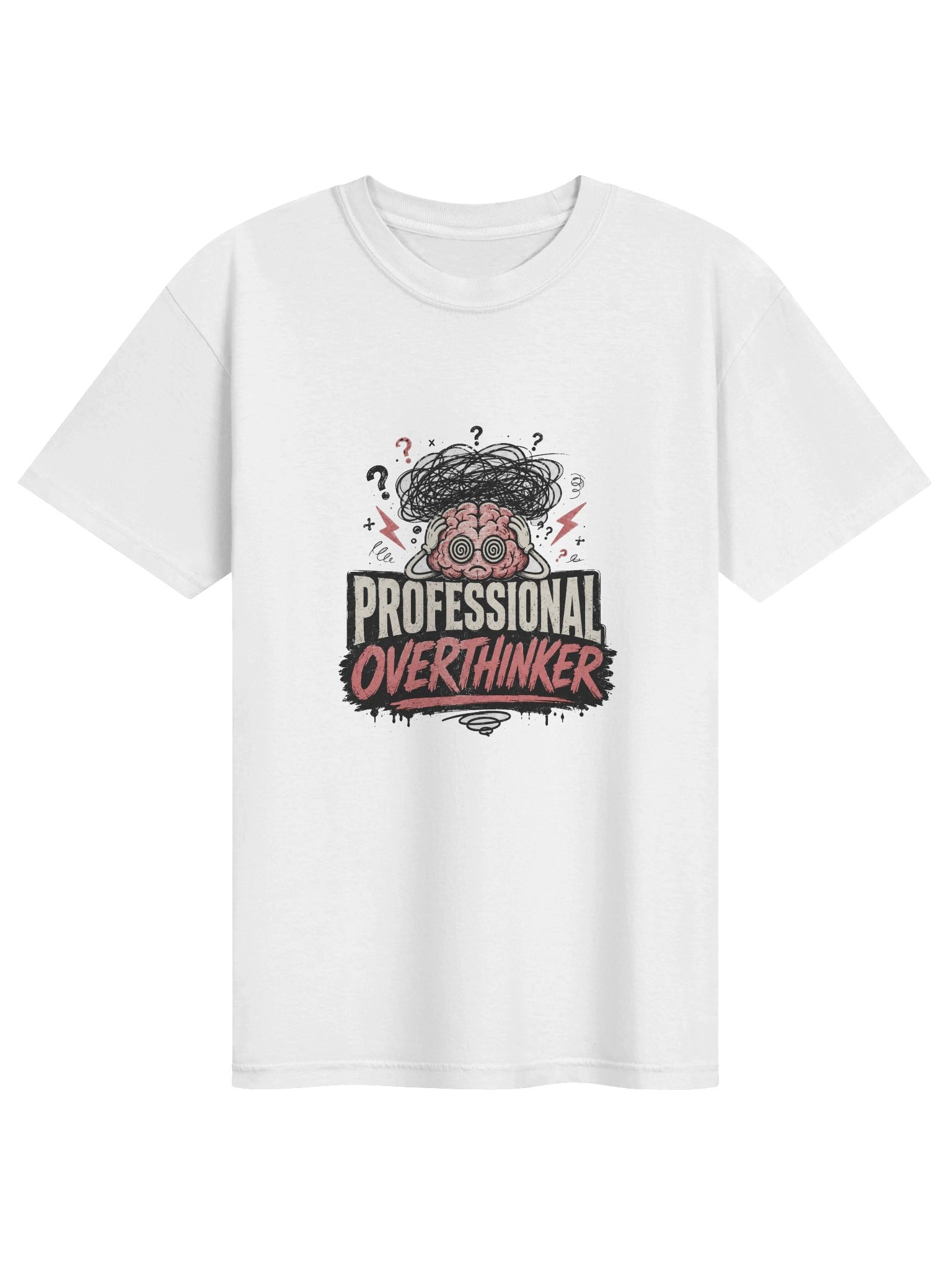 Professional Overthinker Graphic Tee – Funny Overthinking T-Shirt product image (1)