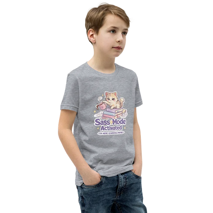 Sass Mode Activated Kids Staple T-Shirt 🐾✨📚☕ product image (73)