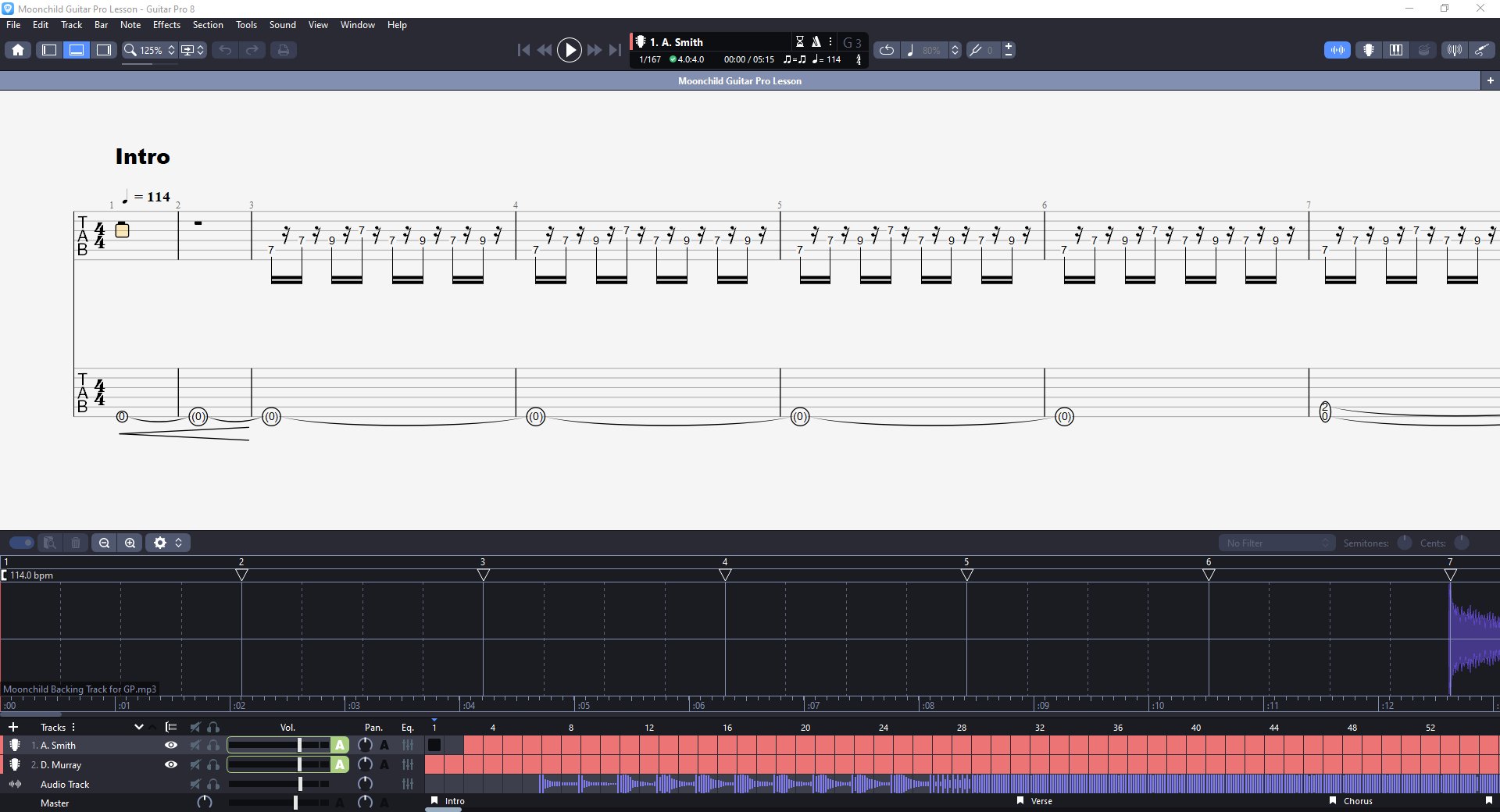 Moonchild PDF TAB + Backing Track MP3 product image (2)