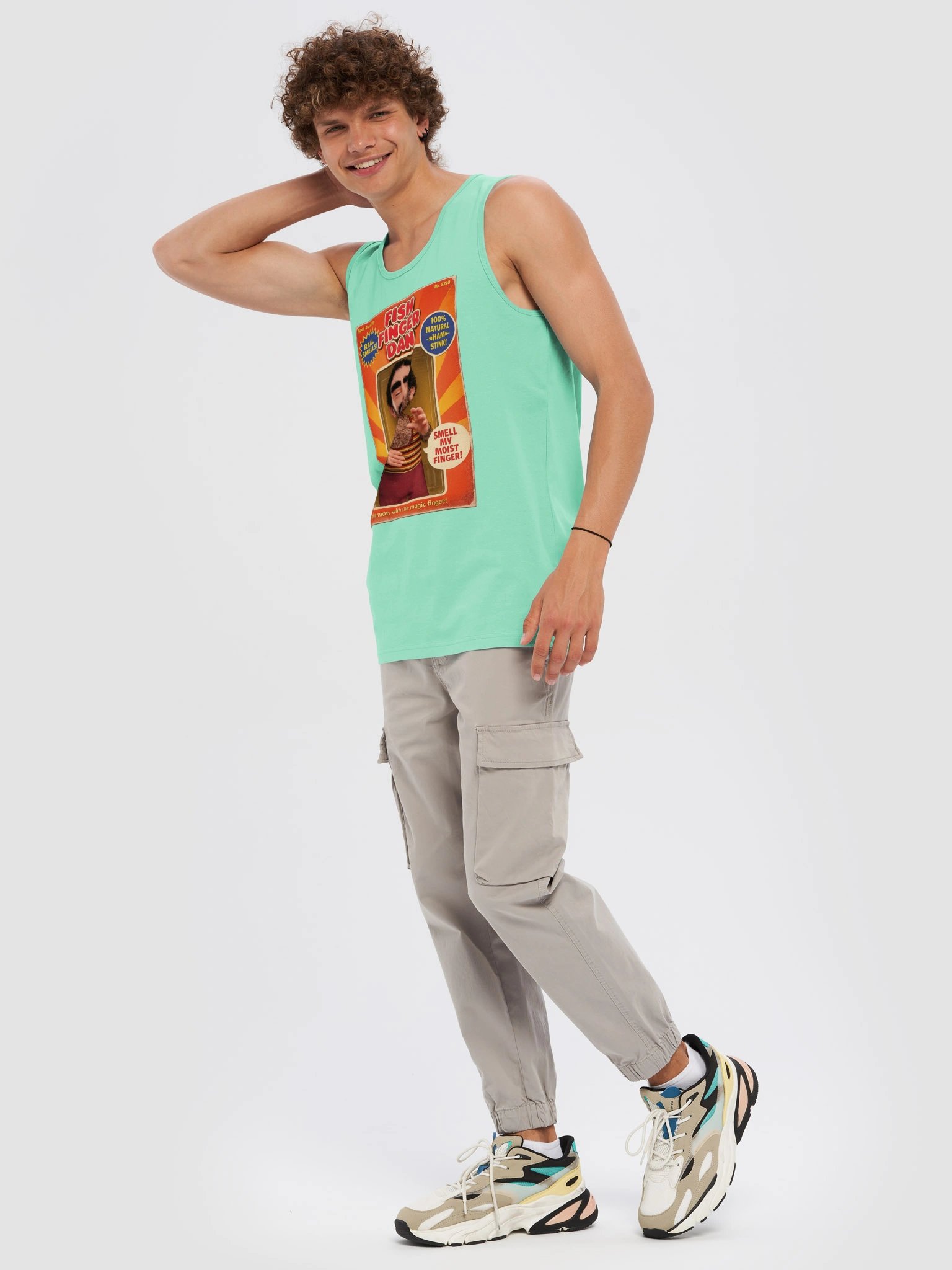 666 Toys | Fish Finger Dan | Cotton Heritage Men's Premium Tank Top product image (3)