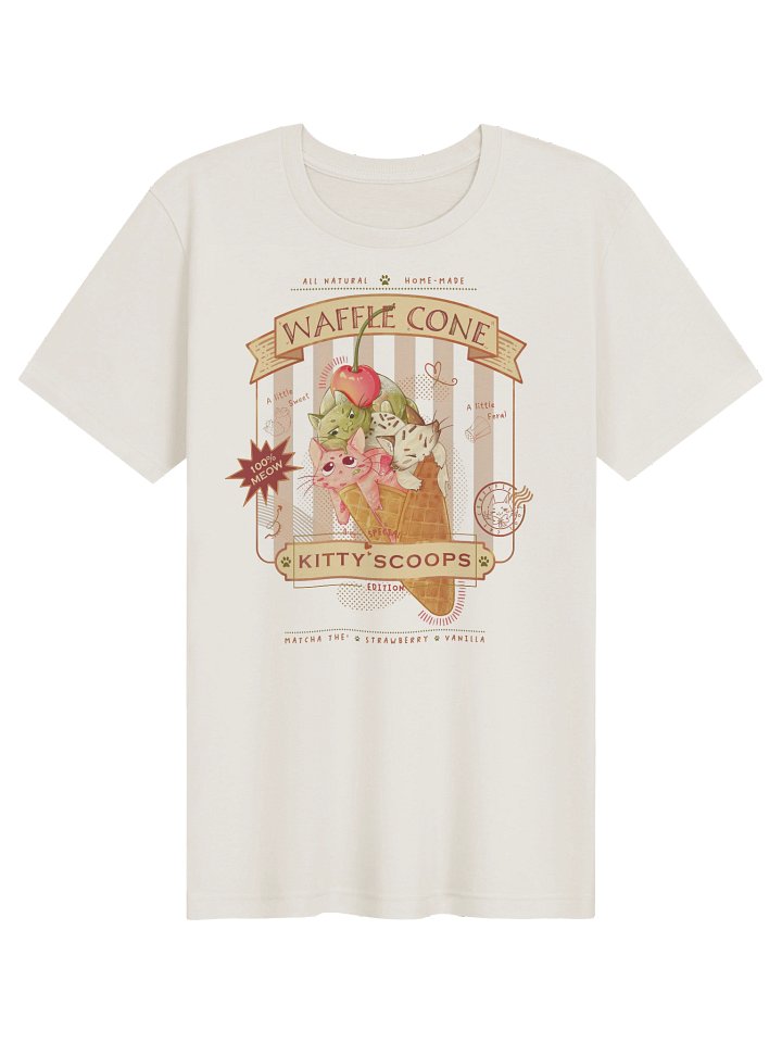 Kitty Scoops Waffle Cone Tee product image (2)
