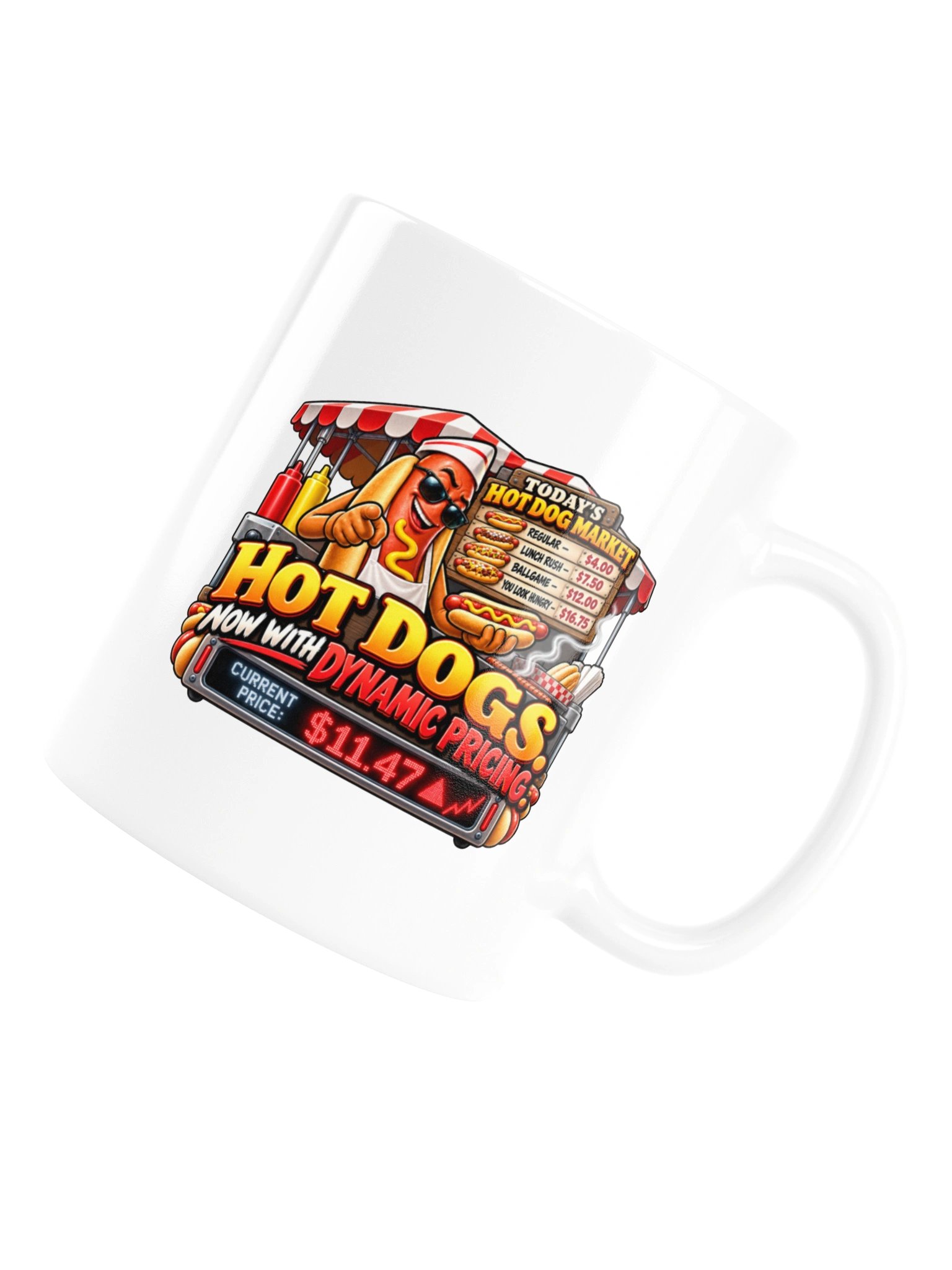 HOT DOGS. NOW WITH DYNAMIC PRICING. MUG product image (16)