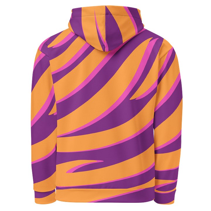 Tiger Print Graphic Hoodie – Orange Purple product image (2)