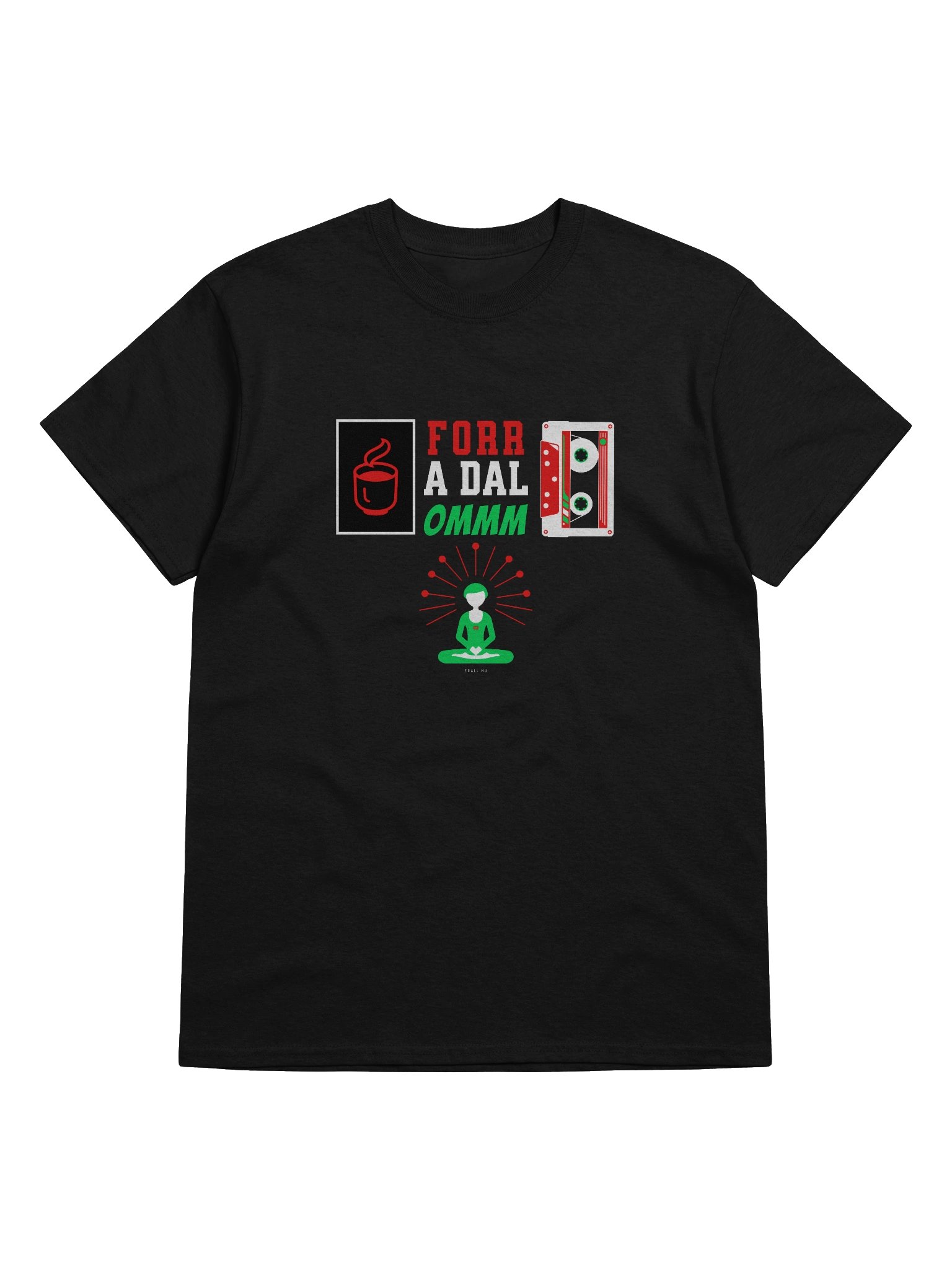 Forr A Dal Ommm Unisex 100% Pamut Gildan Dizájn_EQALL.hu® Originals_Piros / Fehér / Zöld product image (1)