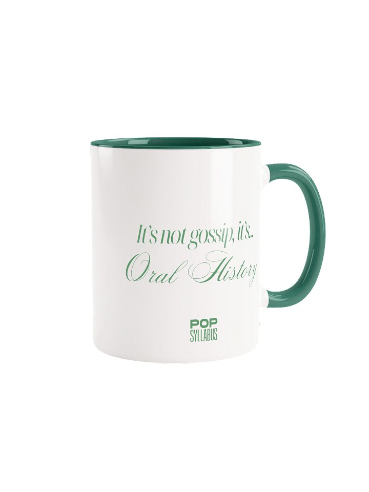 Oral History Mug Green product image (1)