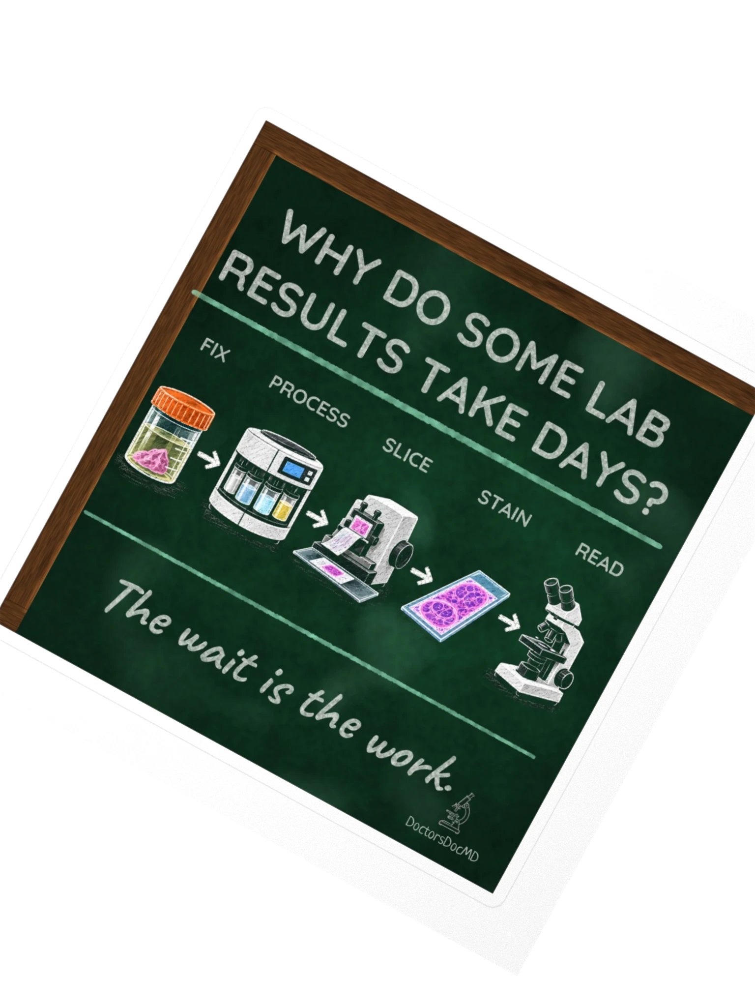 DoctorsDocMD - Why Lab Results Take Days Sticker product image (2)