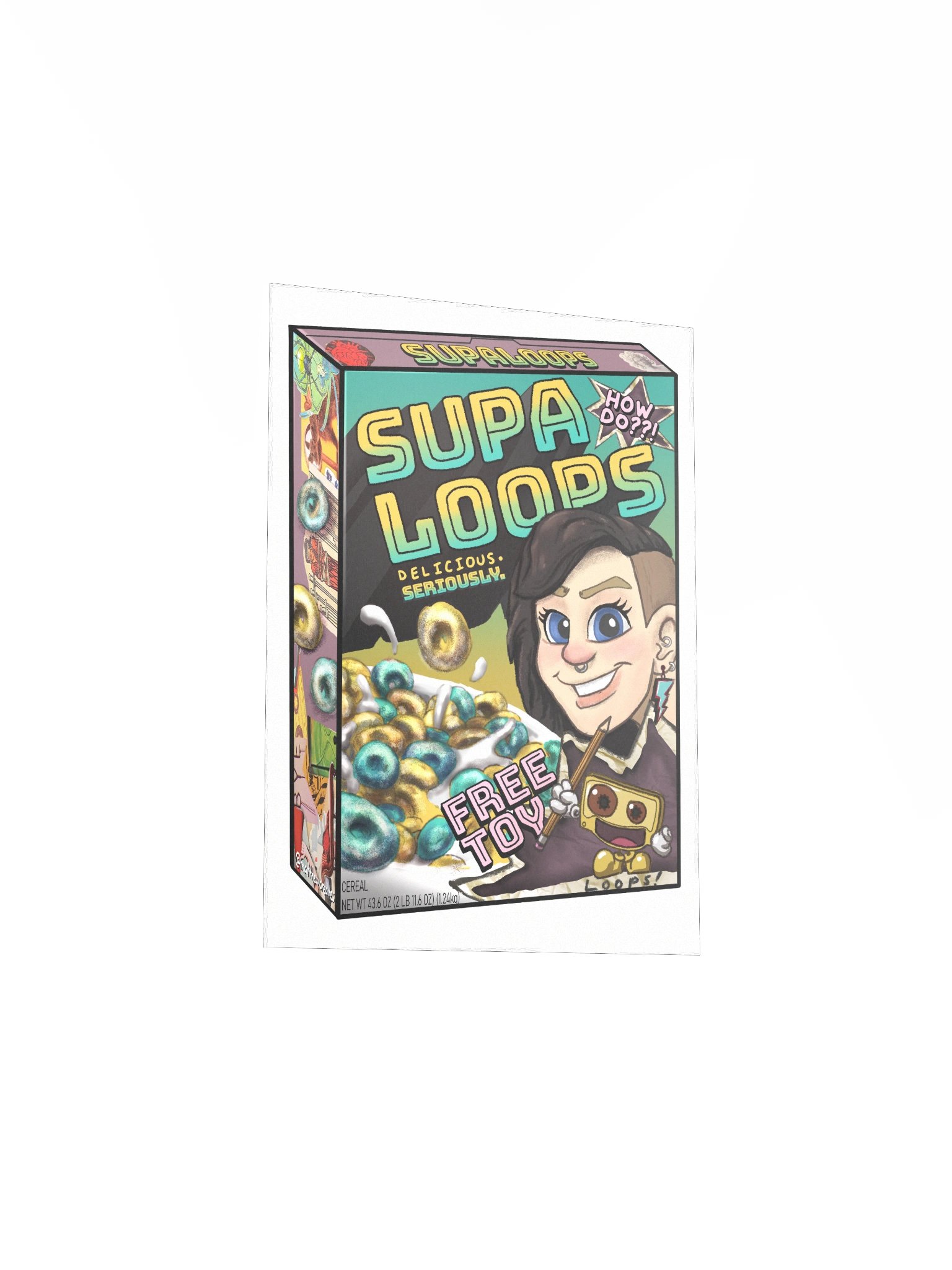 Supa Cereal Box Front Print product image (17)