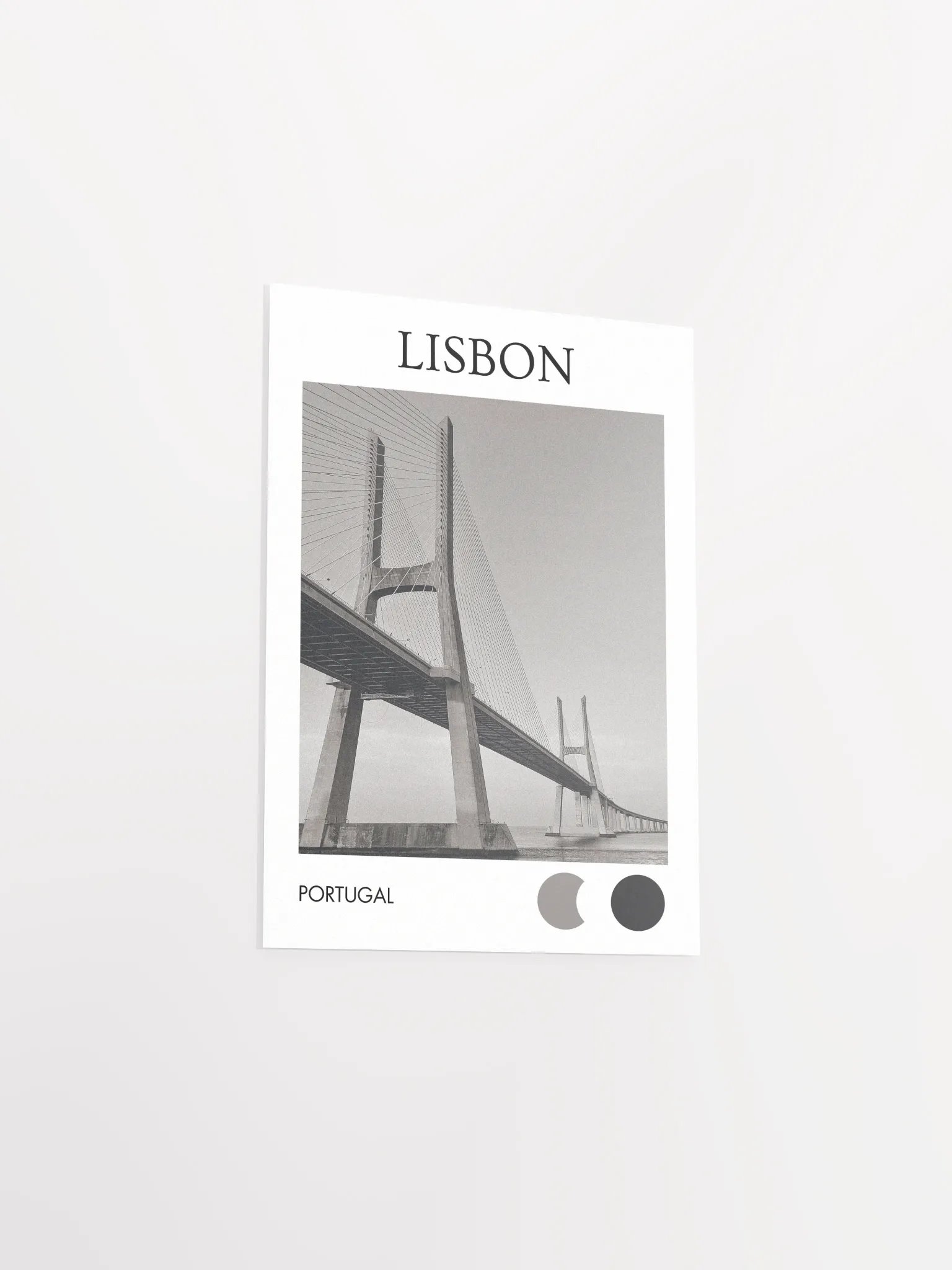 Vasco da Gama Bridge - Black & White product image (3)