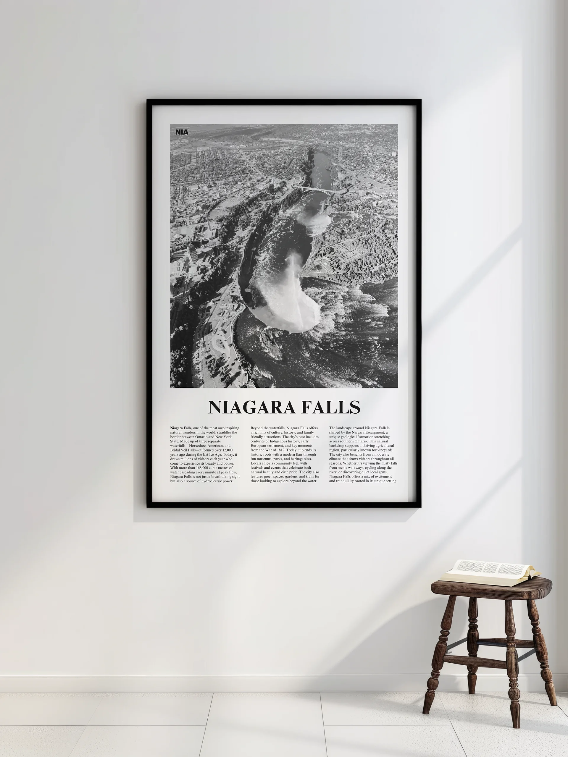 Niagara Falls 01 Newspaper Poster | Framed product image (2)