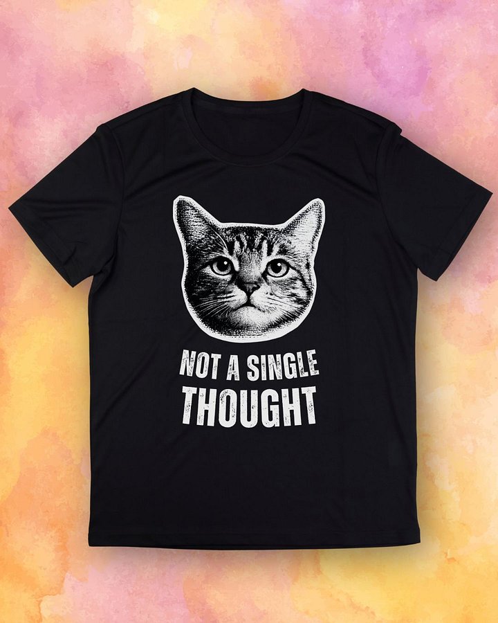 Not a Single Thought Cat T-Shirt product image (1)