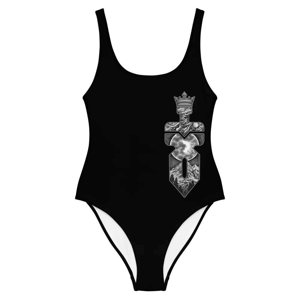 Black and White Logo One Piece Swimsuit - Good Girl product image (2)