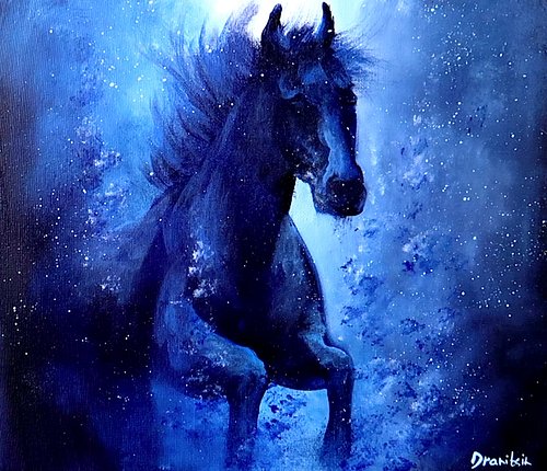 Painting Black Horse Underwater | Acrylic Painting | Oval Brush Art

Discover the wonder of the deep with 