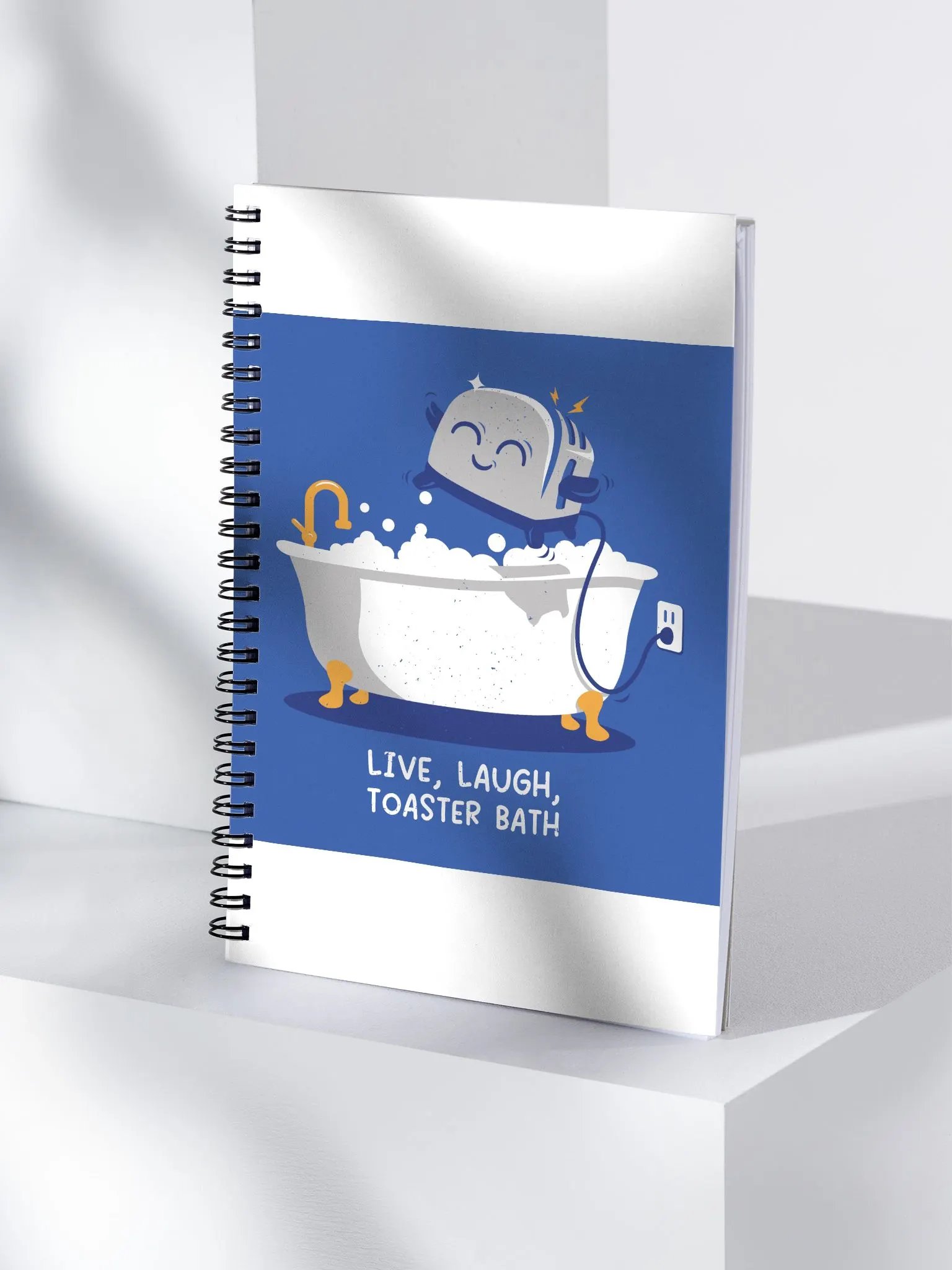 Live, Laugh, Toaster Bath Spiral Notebook product image (4)
