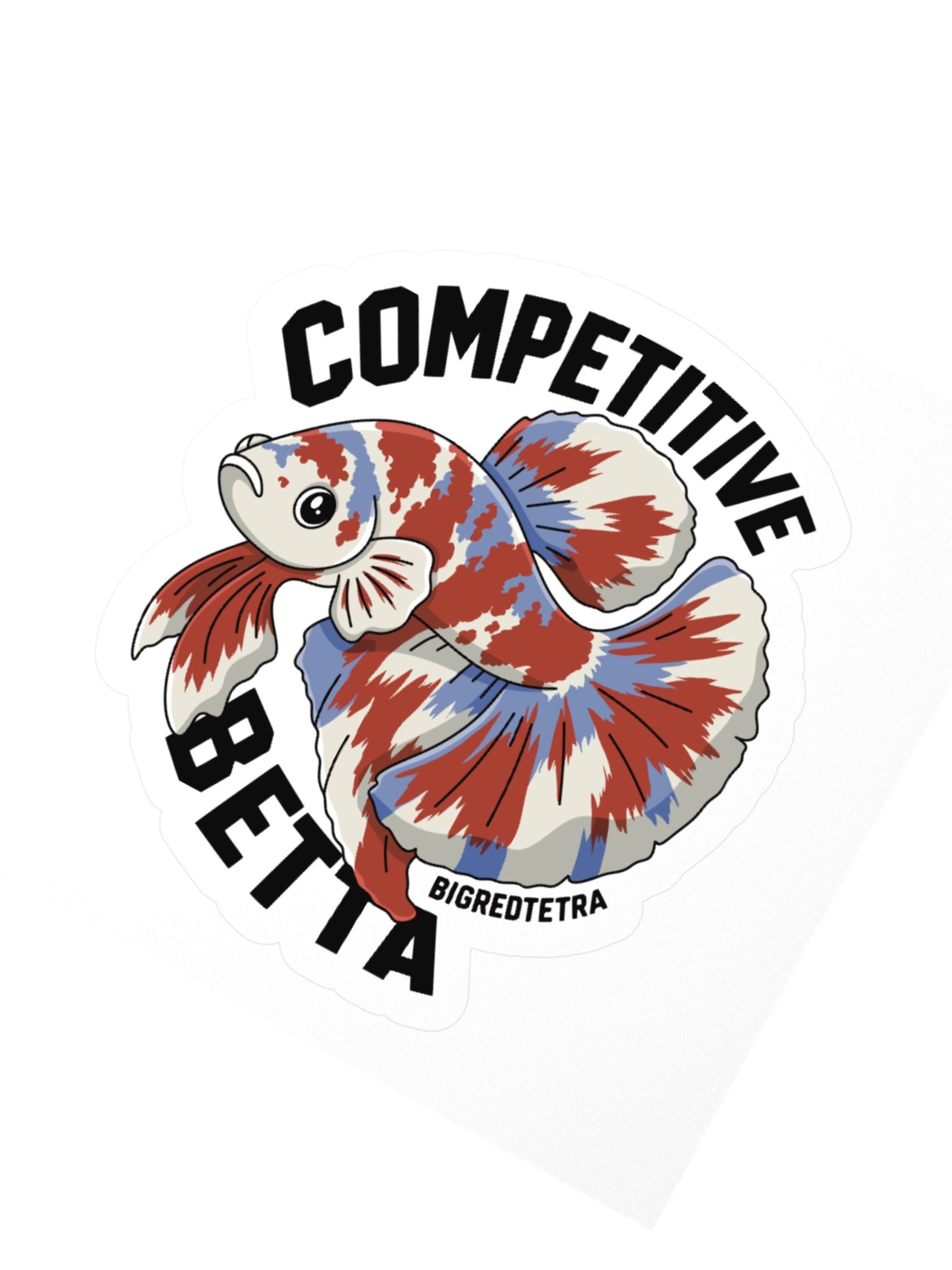 Julian the Competitive Betta Vinyl Sticker product image (5)