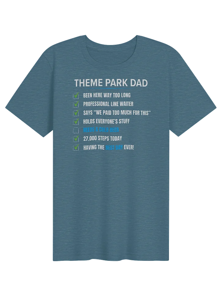 Theme Park Dad Checklist Tee product image (1)