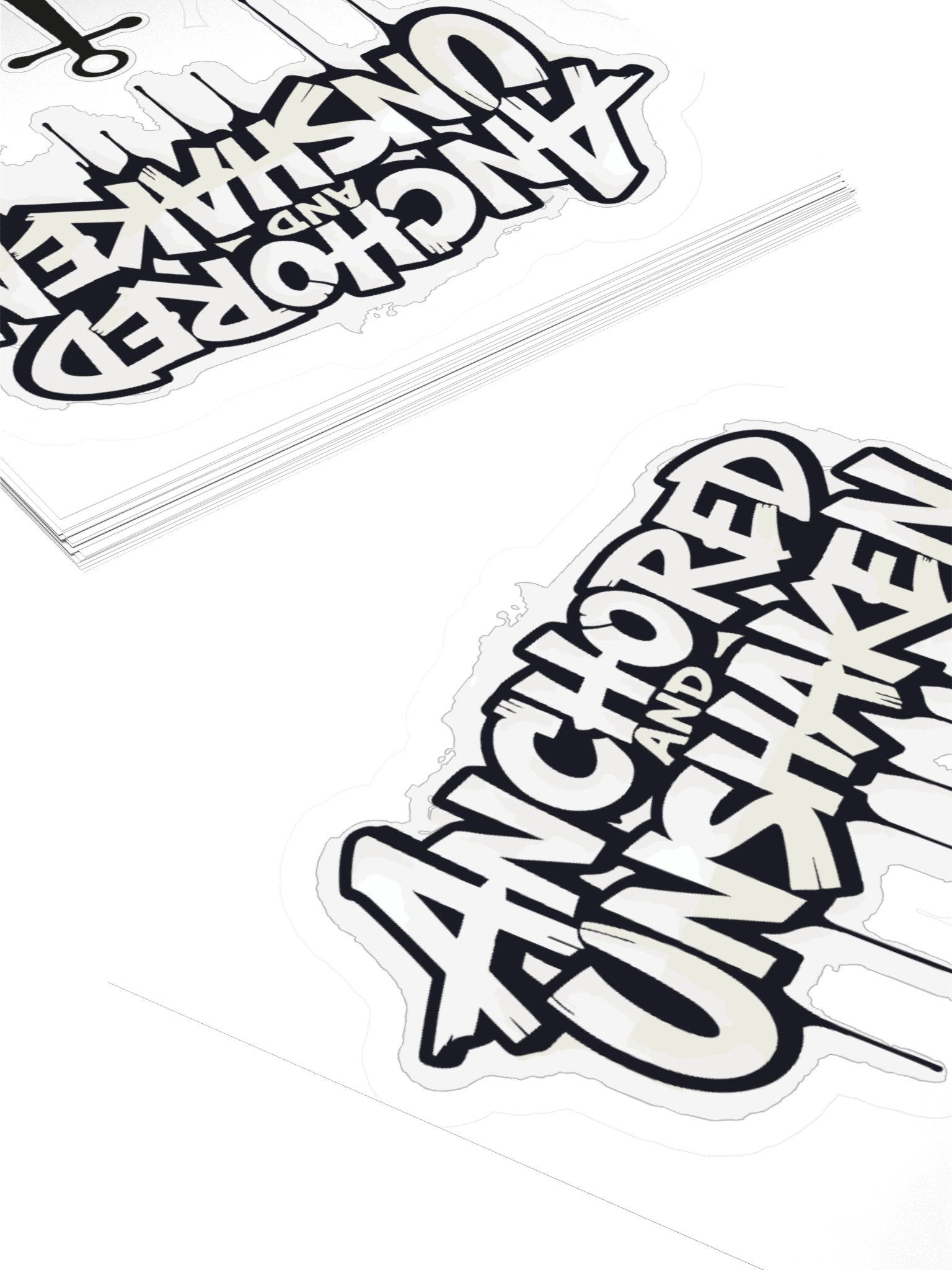 Anchored and Unshaken Christian Vinyl Sticker product image (4)