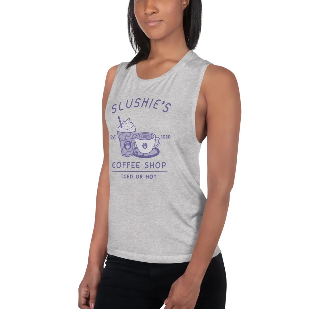 Slushie's Coffee Shop (Purple) | Women's Muscle Tank product image (3)