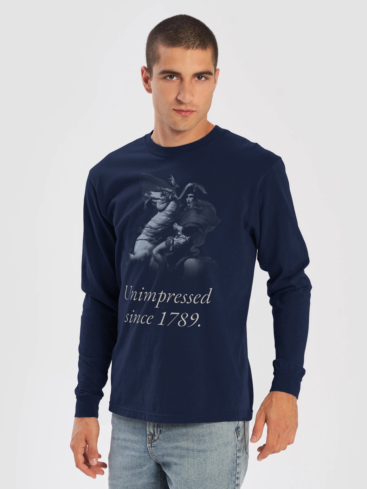 Unimpressed Since 1789 — Long Sleeve Tee product image (5)